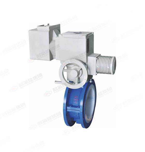衬氟电动蝶阀（法兰式）
